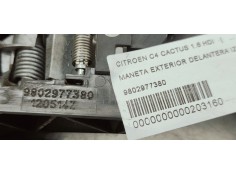 Recambio de maneta exterior delantera izquierda para citroen c4 cactus 1.6 hdi referencia OEM IAM 9802977380  