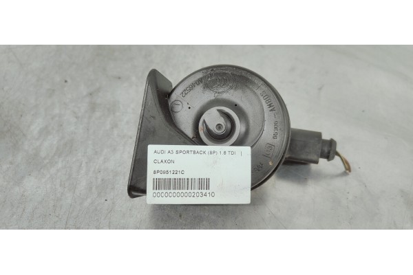 Recambio de claxon para audi a3 sportback (8p) 1.6 tdi referencia OEM IAM 8P0951221C  