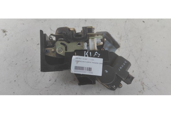 Recambio de cerradura puerta trasera derecha para kia rio 1.5 cat referencia OEM IAM   
