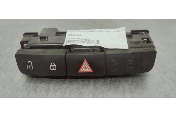 Recambio de warning para opel insignia berlina 2.0cdti 130 fap referencia OEM IAM 13324594  
