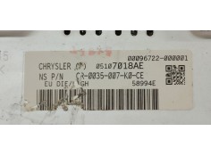 Recambio de cuadro instrumentos para jeep compass 2.0 crd referencia OEM IAM 05107018AE  