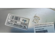 Recambio de elevalunas trasero izquierdo para hyundai santa fe (bm) 2.2 crdi style 4x4 referencia OEM IAM 834702B020J9S4  