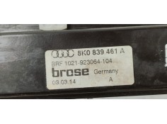 Recambio de elevalunas trasero izquierdo para audi a4 ber. (b8) 2.0 tdi referencia OEM IAM 8K0839461A  