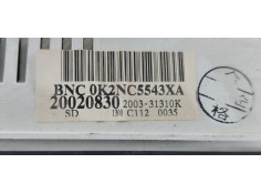 Recambio de cuadro instrumentos para kia shuma ii 1.6 cat referencia OEM IAM 0K2NC5543XA  