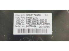 Recambio de cuadro instrumentos para peugeot 3008 1.6hdi 112 fap referencia OEM IAM 9666174980  