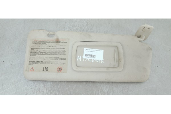 Recambio de parasol derecho para renault megane iii sport tourer 1.5 dci referencia OEM IAM   