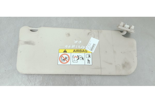Recambio de parasol derecho para citroen berlingo 1.5 hdi referencia OEM IAM 9809498377  