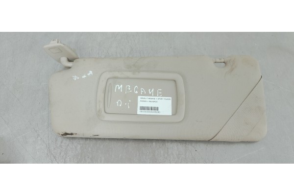 Recambio de parasol izquierdo para renault megane iii sport tourer 1.5 dci referencia OEM IAM   