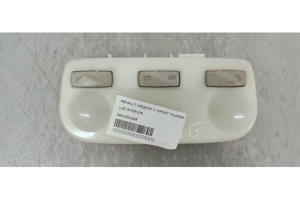 Recambio de luz interior para renault megane iii sport tourer 1.5 dci referencia OEM IAM 264300008R  