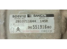 Recambio de compresor aire acondicionado para citroen c3 1.4 hdi exclusive referencia OEM IAM 9655191680  