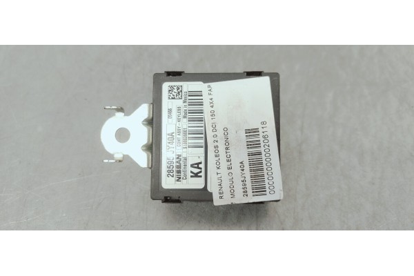 Recambio de modulo electronico para renault koleos 2.0 dci 150 4x4 fap referencia OEM IAM 28595JY40A  