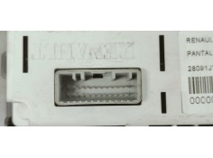 Recambio de pantalla multifuncion para renault koleos 2.0 dci 150 4x4 fap referencia OEM IAM 28091JY20A  