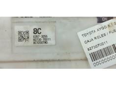 Recambio de caja reles / fusibles para toyota aygo x 1.0i 72 referencia OEM IAM 8273070011  
