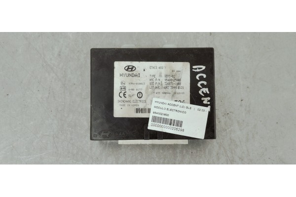 Recambio de modulo electronico para hyundai accent (lc) gls referencia OEM IAM 9540025600  