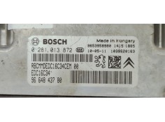 Recambio de centralita motor uce para citroen c3 picasso 1.6 hdi referencia OEM IAM 0281013872  