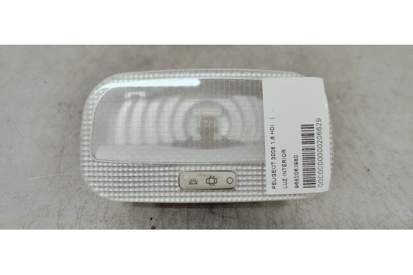 Recambio de luz interior para peugeot 3008 1.6 hdi referencia OEM IAM 9682063980  
