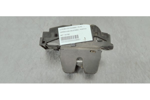 Recambio de cerradura maletero / porton para citroen c3 picasso 1.6 hdi referencia OEM IAM 9671153780  