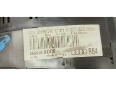 Recambio de cuadro instrumentos para audi a4 berlina (8e) 1.9 tdi (96kw) referencia OEM IAM 8E0920900G  