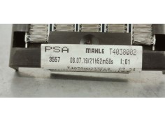Recambio de resistencia calefaccion para citroen c4 cactus 1.5 hdi referencia OEM IAM T4038002  