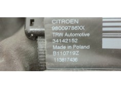 Recambio de cinturon seguridad delantero izquierdo para citroen c4 cactus 1.5 hdi referencia OEM IAM 98009786XX  