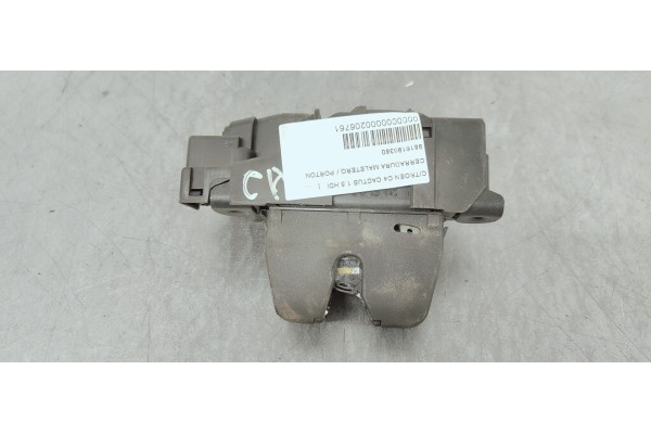 Recambio de cerradura maletero / porton para citroen c4 cactus 1.5 hdi referencia OEM IAM 9816195380  