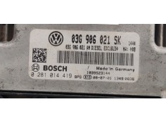 Recambio de centralita motor uce para seat altea (5p1) 1.9 tdi referencia OEM IAM 0281014419  