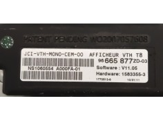 Recambio de pantalla multifuncion para peugeot 5008 2.0 hdi referencia OEM IAM 96665877ZD  