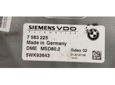 Recambio de centralita motor uce para bmw serie 3 berlina (e90) 2.0 i referencia OEM IAM 7583225  