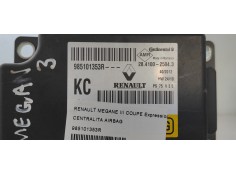 Recambio de centralita airbag para renault megane iii coupe expression referencia OEM IAM 985101353R  