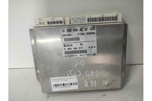 Recambio de centralita abs para mercedes-benz clase a (w168) 1.9 cat referencia OEM IAM 0295454232 0265109477 