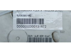Recambio de cerradura puerta trasera derecha para seat ibiza (6j5) 1.6 tdi referencia OEM IAM 6J0839016C  