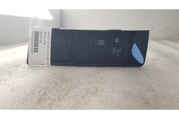 Recambio de mando luces para mazda 6 lim. (gh) 2.0d turbo 140 fap referencia OEM IAM GS8T66170B  