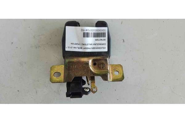 Recambio de cerradura maletero / porton para volkswagen passat berlina (312) 1.6 referencia OEM IAM 357827563  