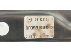 Recambio de elevalunas delantero derecho para opel astra k lim. 5türig dynamic referencia OEM IAM 39142316  