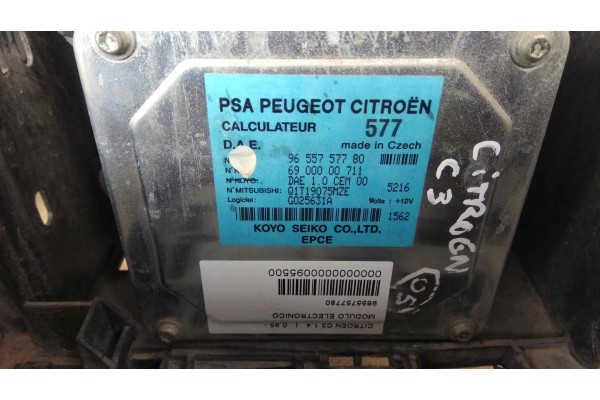 Recambio de modulo electronico para citroen c3 1.4 referencia OEM IAM 9655757780 6900000711 Q1T19075MZE