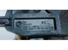 Recambio de maneta interior trasera izquierda para kia rio (yb) 1.2i 85 referencia OEM IAM 836101W010  