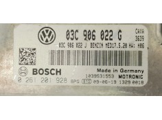 Recambio de centralita motor uce para volkswagen passat berlina (3c2) 1.4 tsi 122 referencia OEM IAM 0261201928  