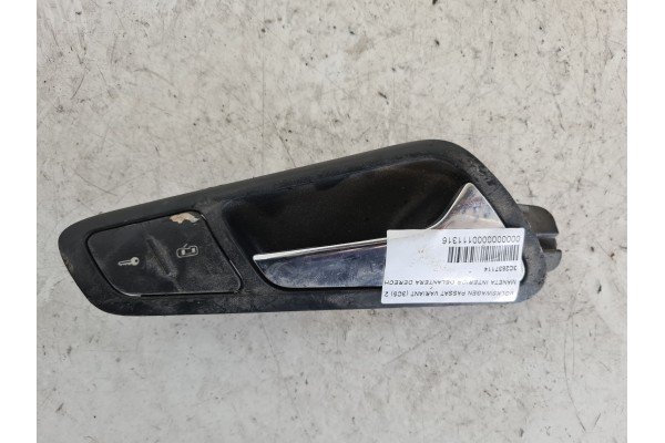 Recambio de maneta interior delantera derecha para volkswagen passat variant (3c5) 2.0 tdi referencia OEM IAM 3C2837114  