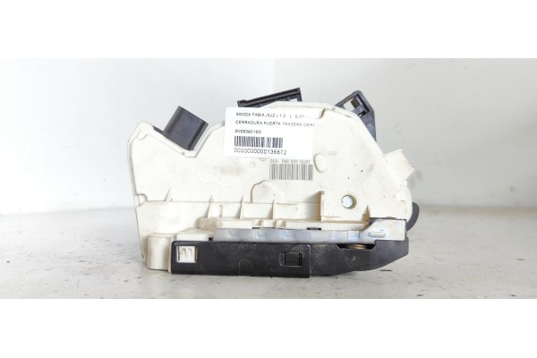 Recambio de cerradura puerta trasera derecha para skoda fabia (5j2 ) ambition referencia OEM IAM 5N0839016D  