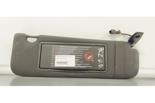 Recambio de parasol derecho para peugeot rcz 2.0 hdi 163 fap referencia OEM IAM   