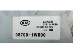Recambio de motor limpia trasero para kia rio (yb) 1.2i 85 referencia OEM IAM 987001W000  