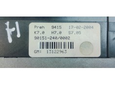 Recambio de mando climatizador para opel astra h ber. edition referencia OEM IAM 13122963  