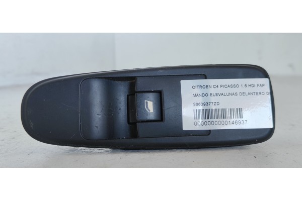 Recambio de mando elevalunas delantero derecho para citroen c4 picasso exclusive plus referencia OEM IAM 96639377ZD  