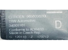 Recambio de cinturon seguridad delantero derecho para citroen c5 berlina millenium referencia OEM IAM 96560562XX  