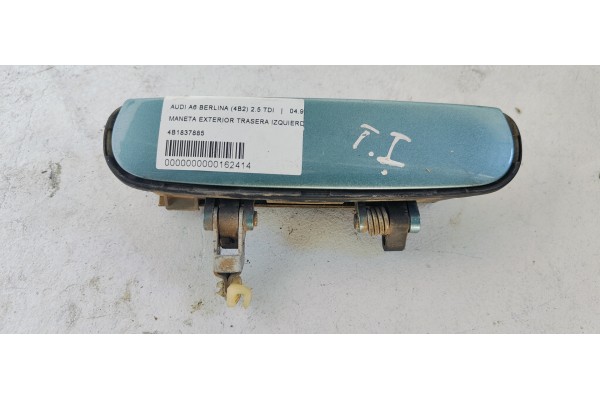 Recambio de maneta exterior trasera izquierda para audi a6 berlina (4b2) 2.5 tdi referencia OEM IAM 4B1837885  