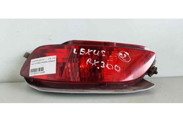 Recambio de faro antiniebla trasero derecho para lexus rx300 (mcu15) 3.0 v6 24v cat referencia OEM IAM   