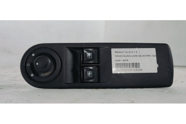 Recambio de mando elevalunas delantero izquierdo para renault clio iv 1.2 referencia OEM IAM 809611667R  