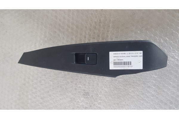 Recambio de mando elevalunas trasero derecho para mazda 6 kombi ()(.2012) 2.0i 145 referencia OEM IAM GKL166380A  
