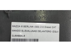 Recambio de mando elevalunas delantero izquierdo para mazda 6 berlina (gg) 2.0 diesel cat referencia OEM IAM GJ6A684L6  
