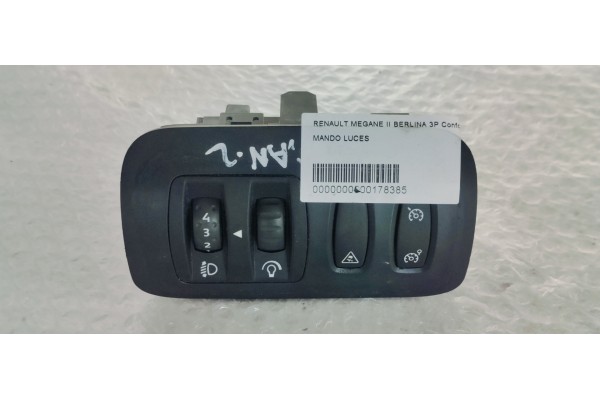 Recambio de mando luces para renault megane ii berlina 3p confort dynamique referencia OEM IAM   